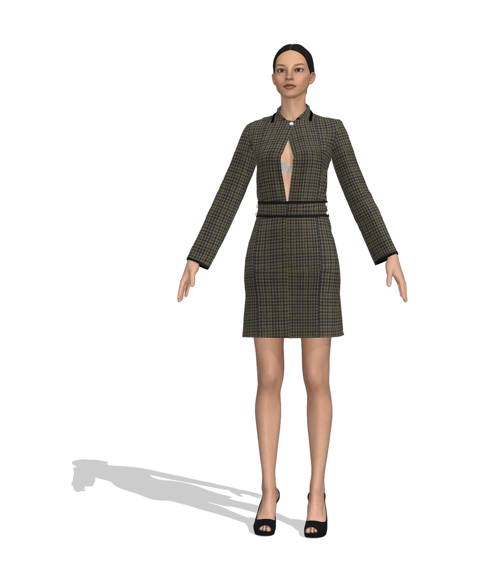 KDscion p145 full sleeve bodycon dress